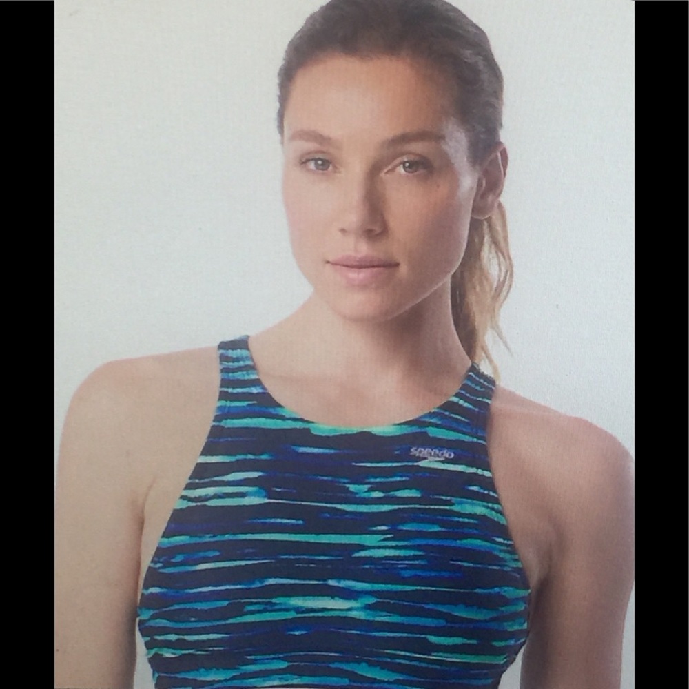 NWT Aqua Elite High Neck Swim or Exercise Top
